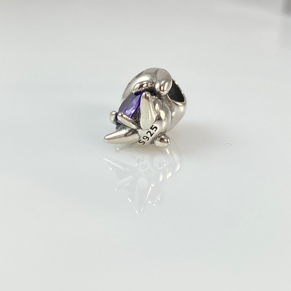 Lop-eared Rabbit with Cubic Zirconia Heart - Picture 11 of 15